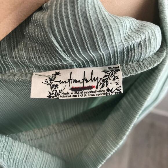 Intimately by Free People Mock Neck Tank Top Mint M - Picture 6 of 6